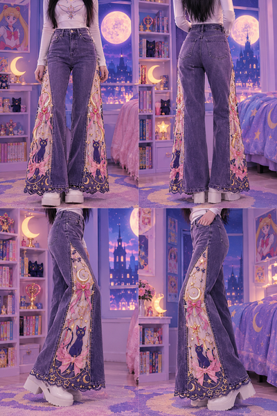 Moonlit Magic High-Rise Flare Jeans