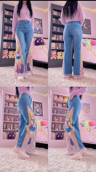 Moonlit Magic High-Rise Flare Jeans